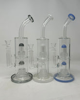 Bend Mouthpiece Double Metrix Perc Water Pipe